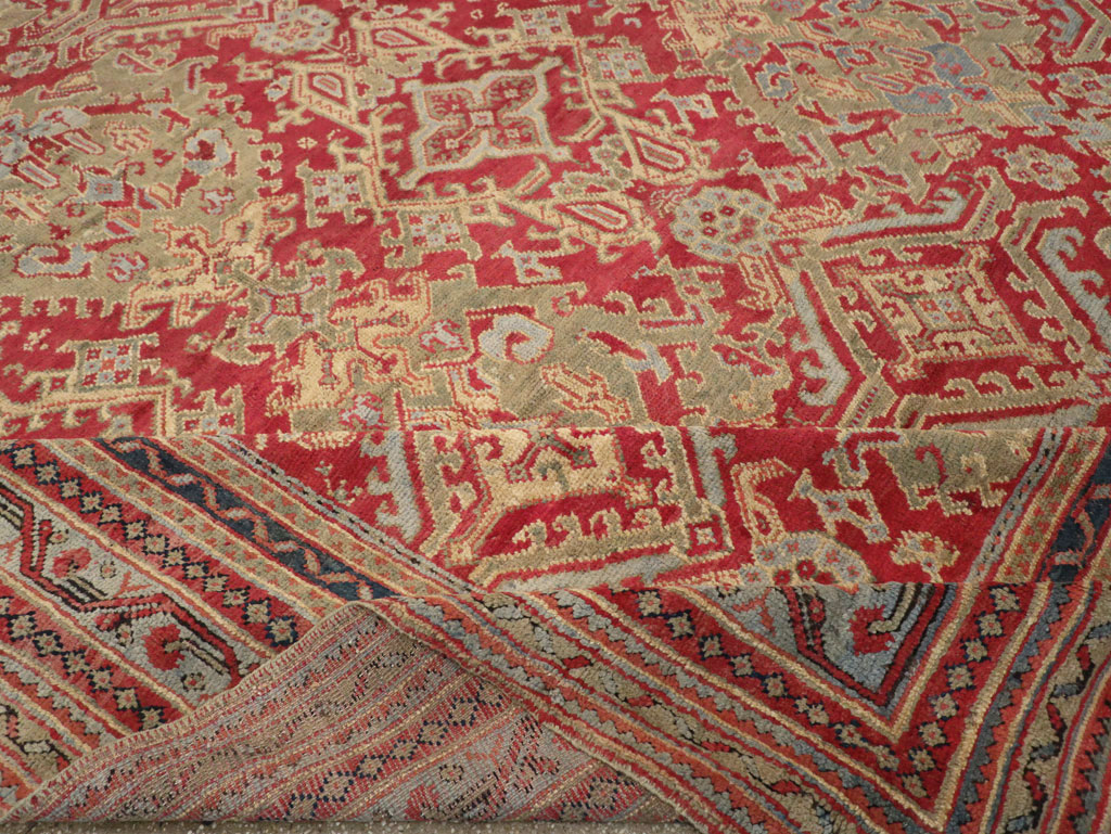 Antique Turkish Oushak Large Room Size Carpet, No.31899 - Gsblank