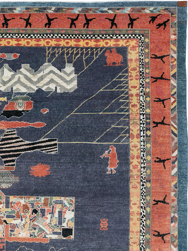 Vintage Turkish Anatolian Accent Carpet, No.31901 - Gsblank