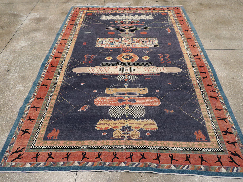 Vintage Turkish Anatolian Accent Carpet, No.31901 - Gsblank