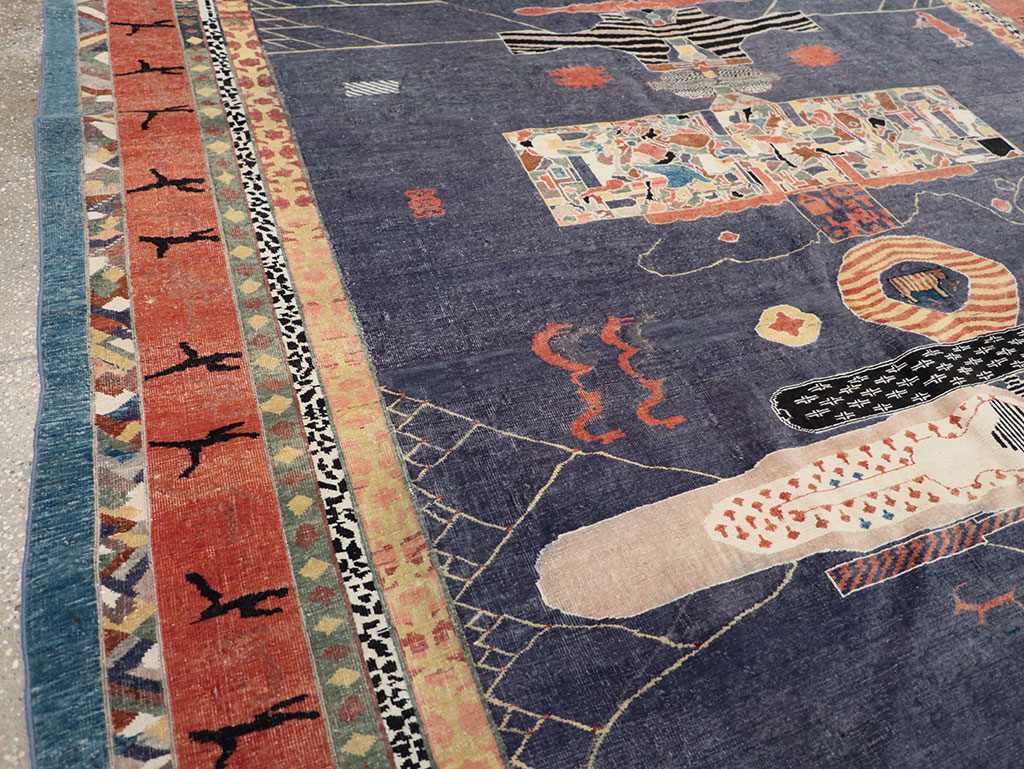 Vintage Turkish Anatolian Accent Carpet, No.31901 - Gsblank