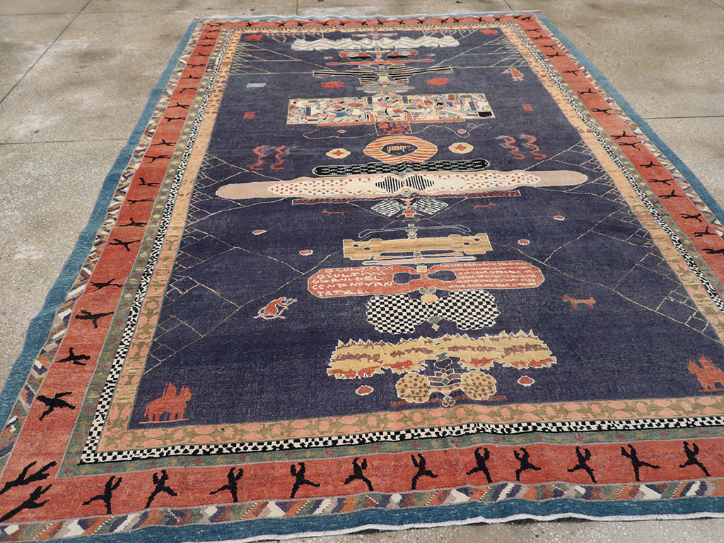 Vintage Turkish Anatolian Accent Carpet, No.31901 - Gsblank