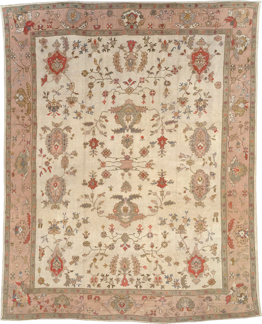 Vintage Turkish Oushak Large Carpet, No.31904 - Gsblank