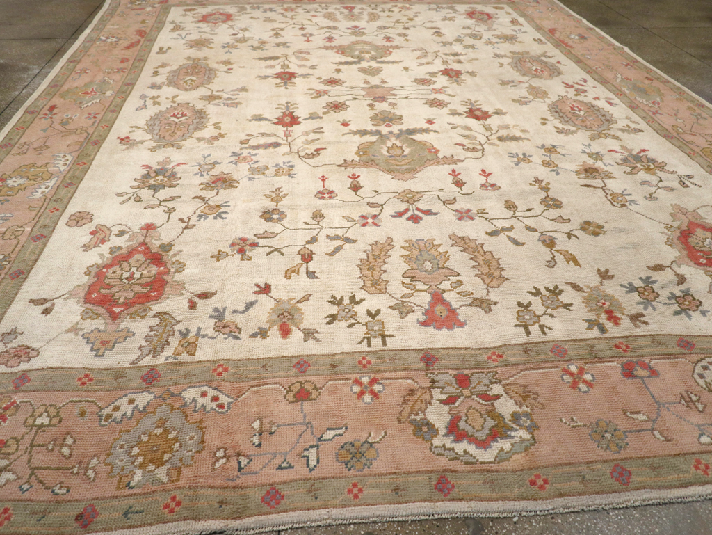Vintage Turkish Oushak Large Carpet, No.31904 - Gsblank