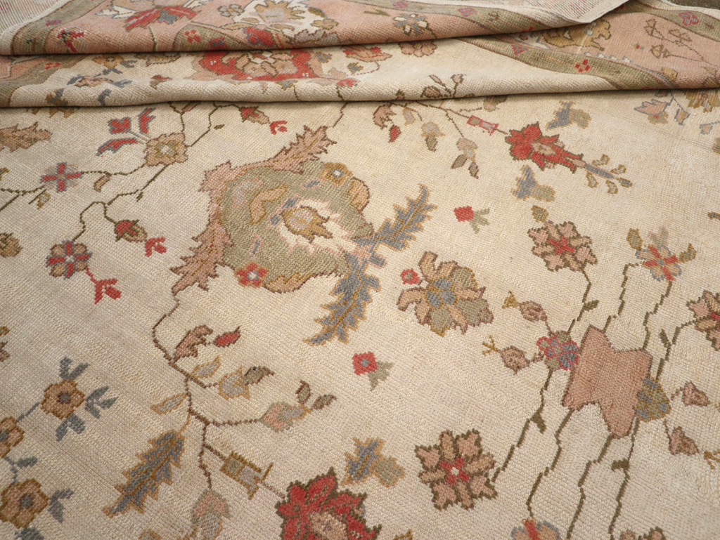 Vintage Turkish Oushak Large Carpet, No.31904 - Gsblank