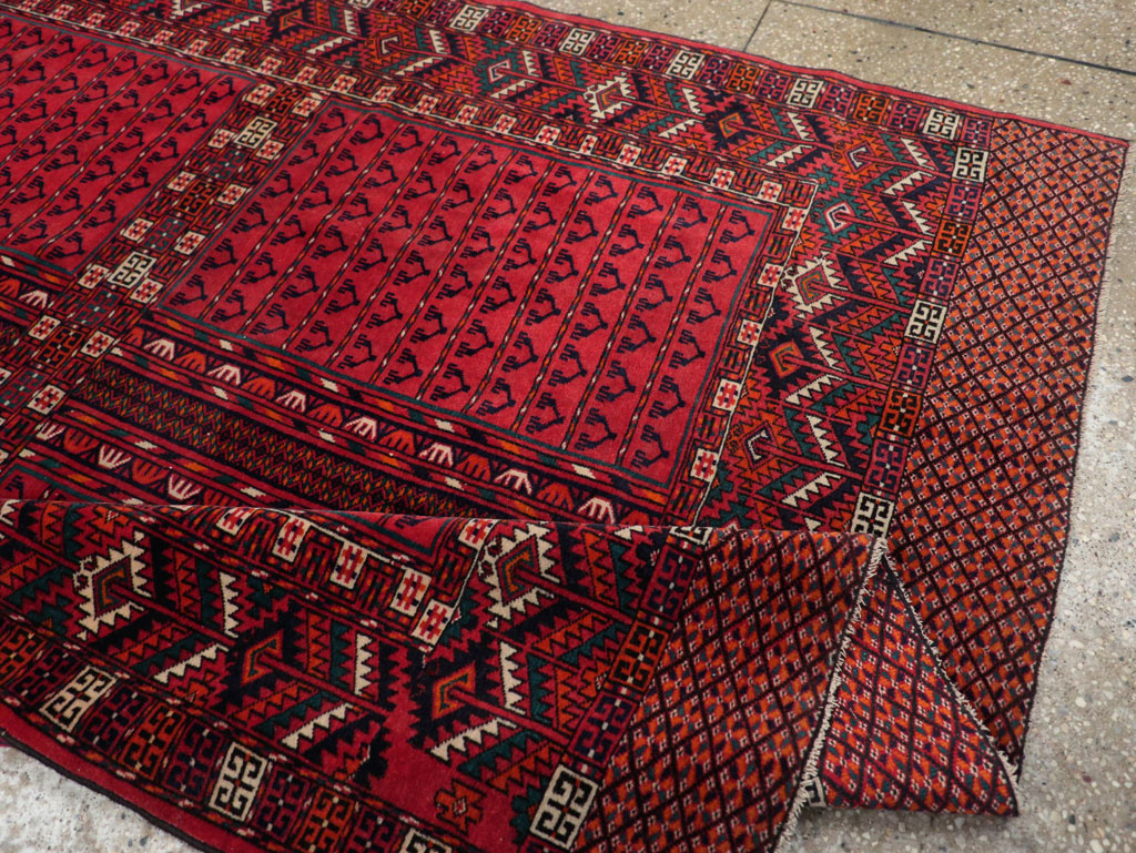 Vintage Central Asian Tekke Accent Rug, No.31915 - Gsblank