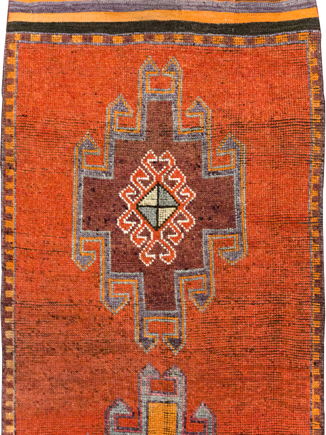 Vintage Turkish Anatolian Tribal Runner, No.31919 - Gsblank