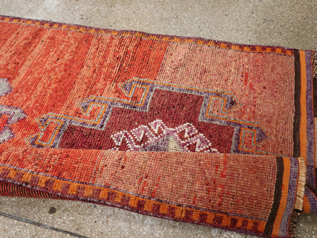 Vintage Turkish Anatolian Tribal Runner, No.31919 - Gsblank