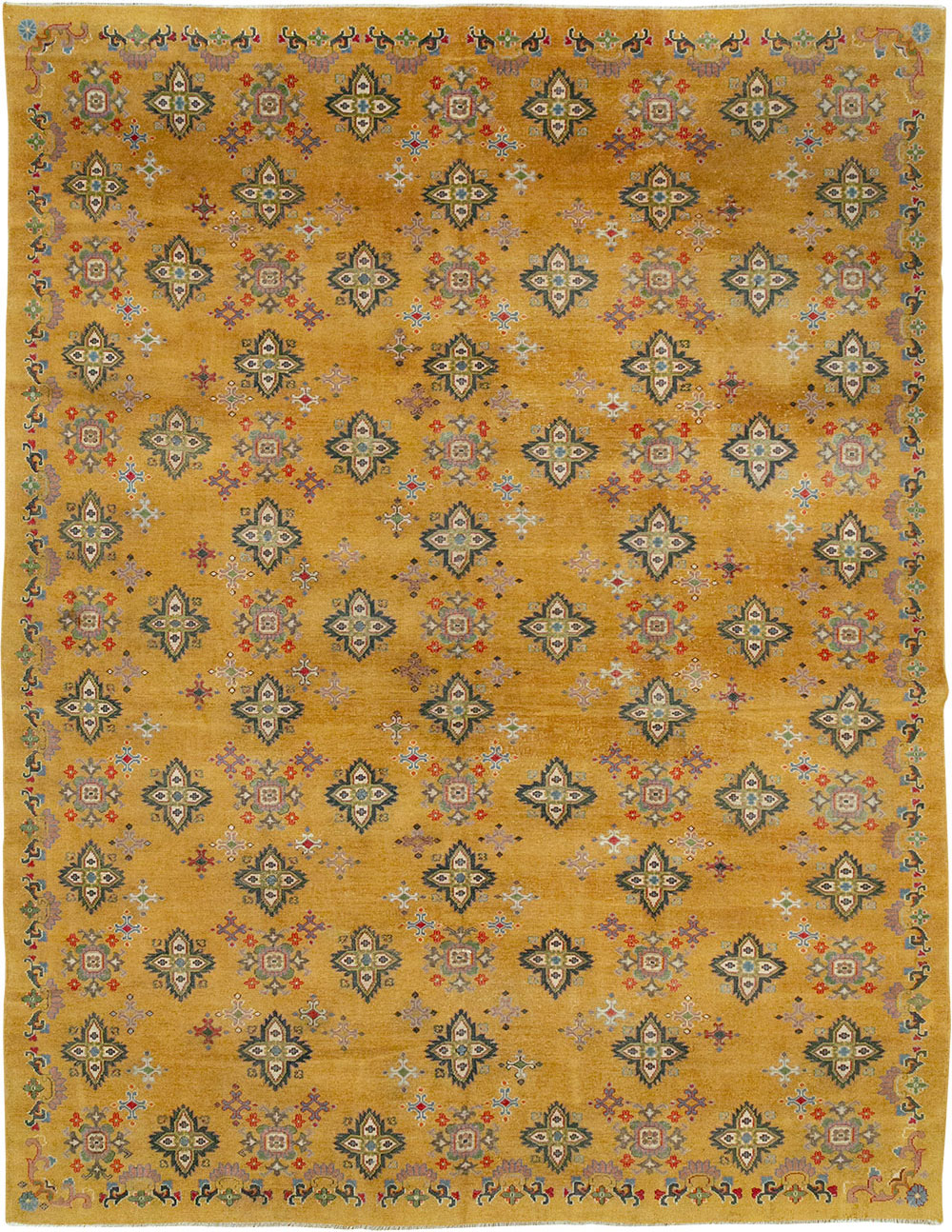 Vintage Indian Room Size Carpet, No.31921 - Gsblank