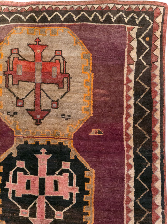 Vintage Turkish Anatolian Small Room Size Carpet, No.31925 - Gsblank