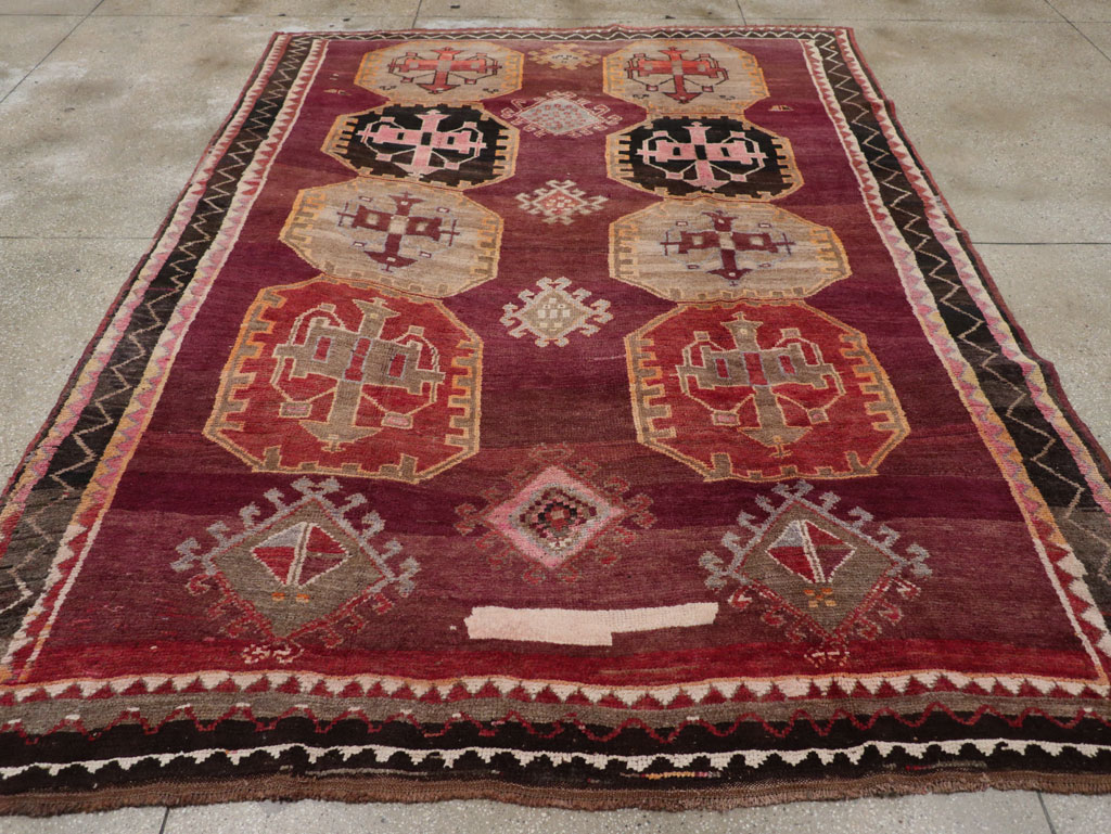 Vintage Turkish Anatolian Small Room Size Carpet, No.31925 - Gsblank
