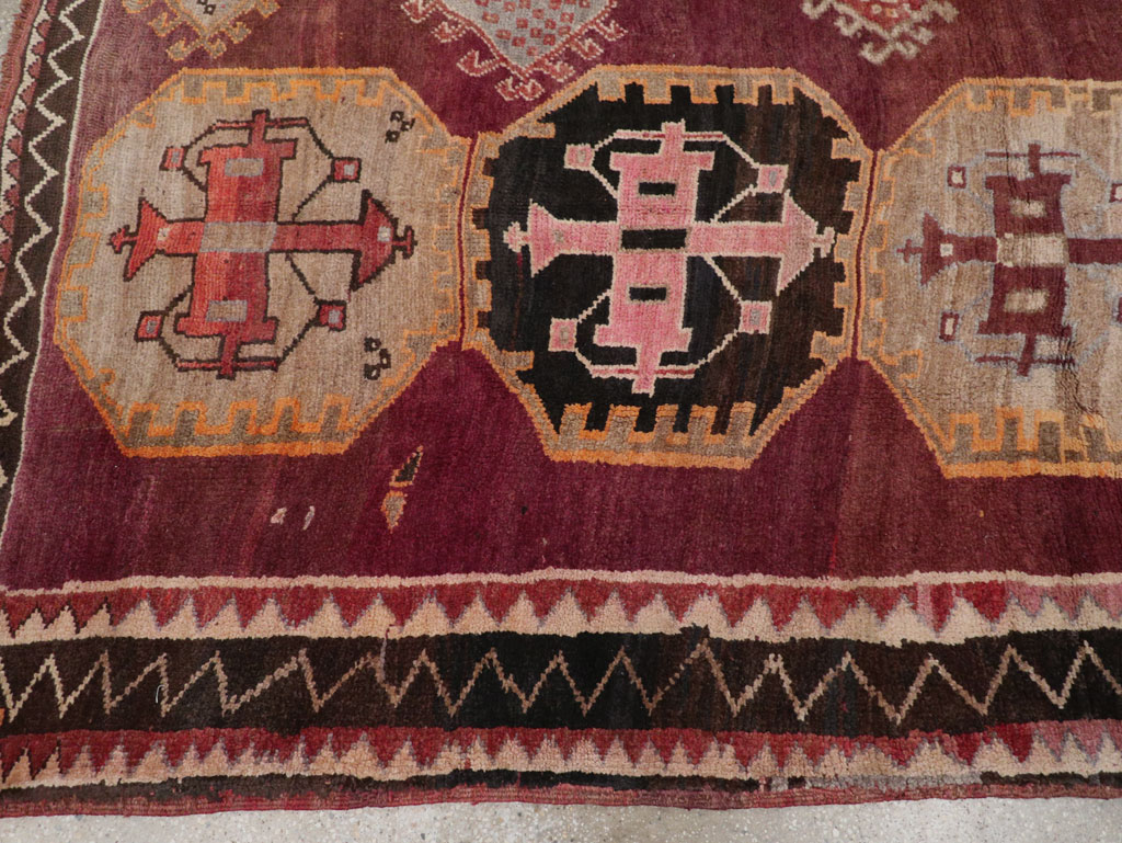 Vintage Turkish Anatolian Small Room Size Carpet, No.31925 - Gsblank