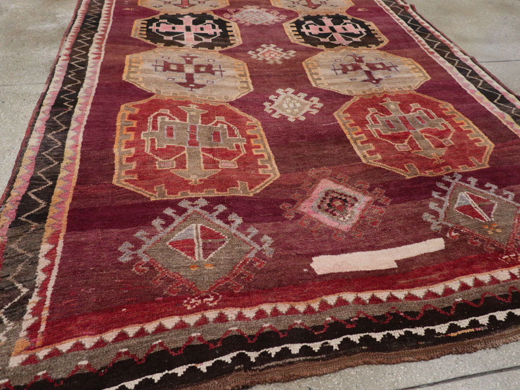 Vintage Turkish Anatolian Small Room Size Carpet, No.31925 - Gsblank