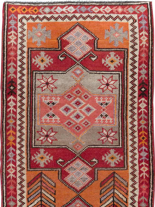 Vintage Turkish Tribal Runner, No.31928 - Gsblank