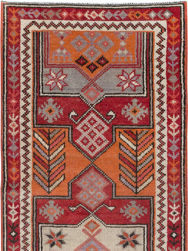 Vintage Turkish Tribal Runner, No.31928 - Gsblank