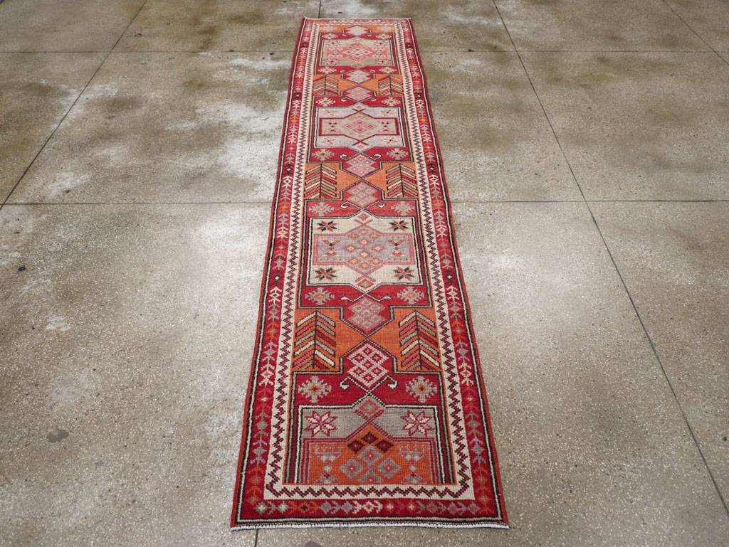Vintage Turkish Tribal Runner, No.31928 - Gsblank