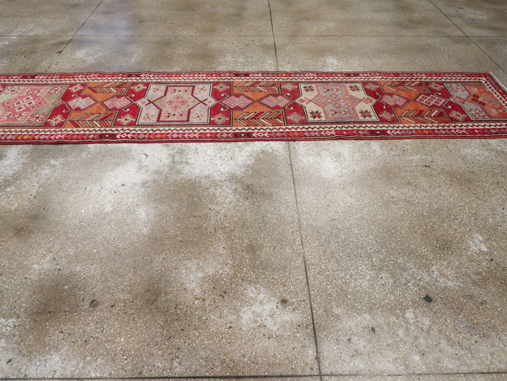 Vintage Turkish Tribal Runner, No.31928 - Gsblank