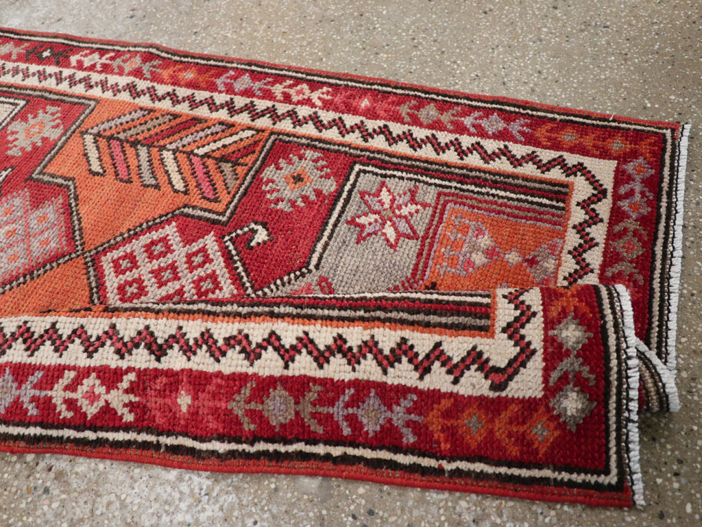 Vintage Turkish Tribal Runner, No.31928 - Gsblank