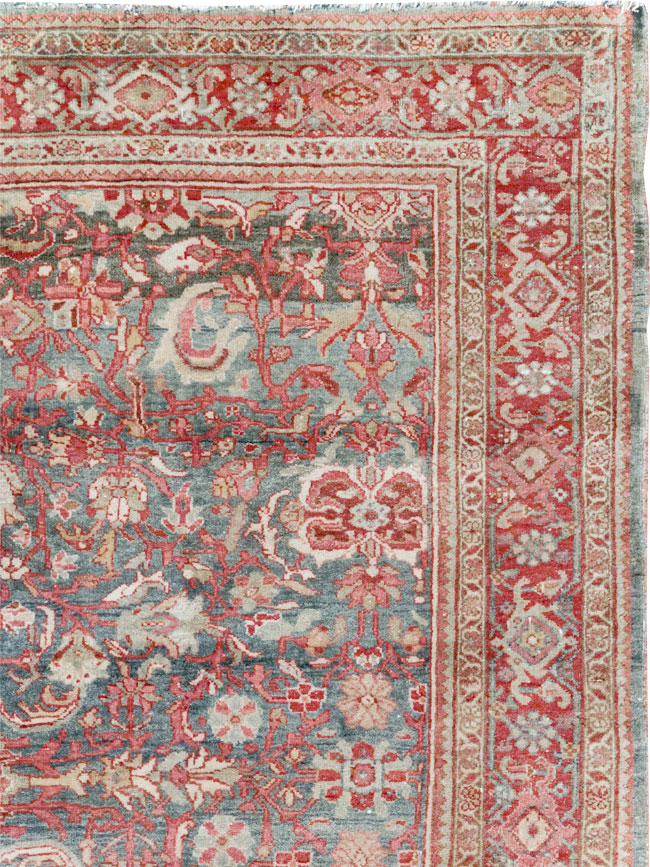 Antique Persian Bidjar Accent Rug, No.31933 - Gsblank