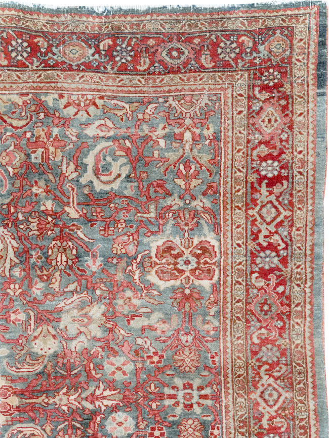 Antique Persian Bidjar Accent Rug, No.31933 - Gsblank