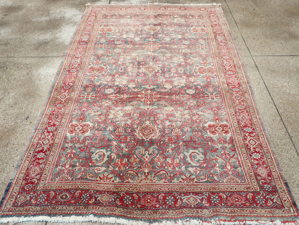 Antique Persian Bidjar Accent Rug, No.31933 - Gsblank