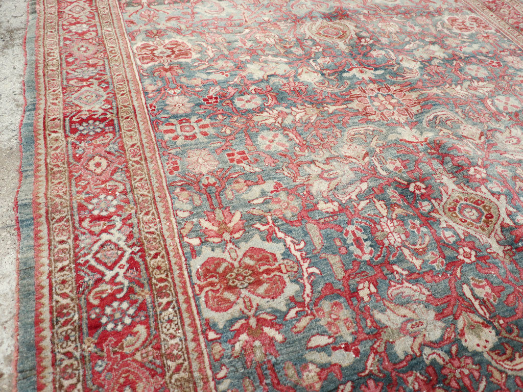 Antique Persian Bidjar Accent Rug, No.31933 - Gsblank