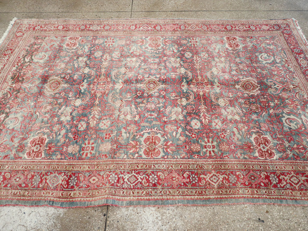 Antique Persian Bidjar Accent Rug, No.31933 - Gsblank