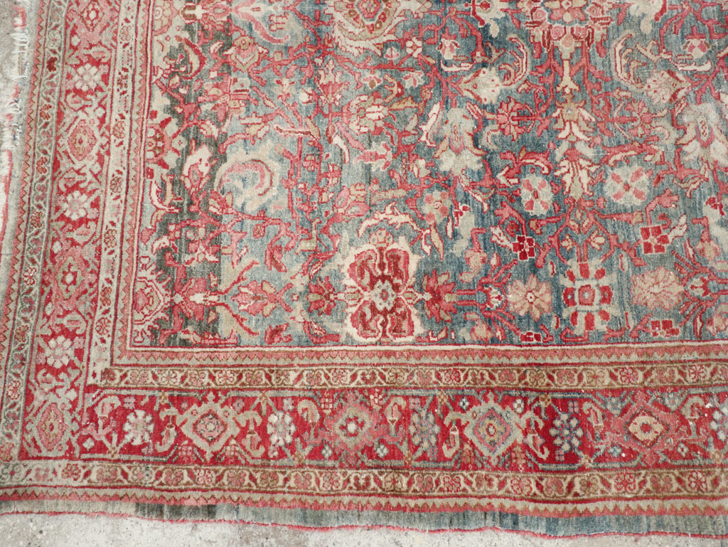 Antique Persian Bidjar Accent Rug, No.31933 - Gsblank