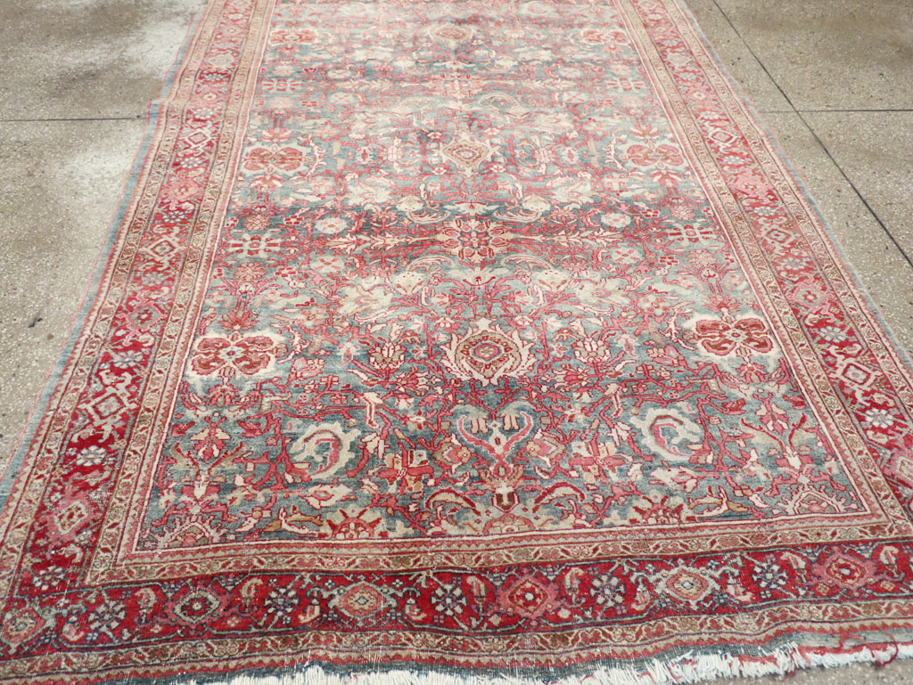 Antique Persian Bidjar Accent Rug, No.31933 - Gsblank