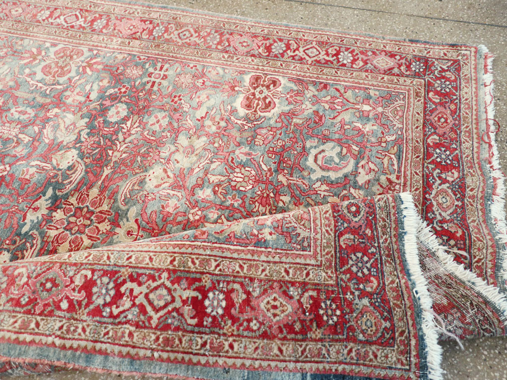 Antique Persian Bidjar Accent Rug, No.31933 - Gsblank