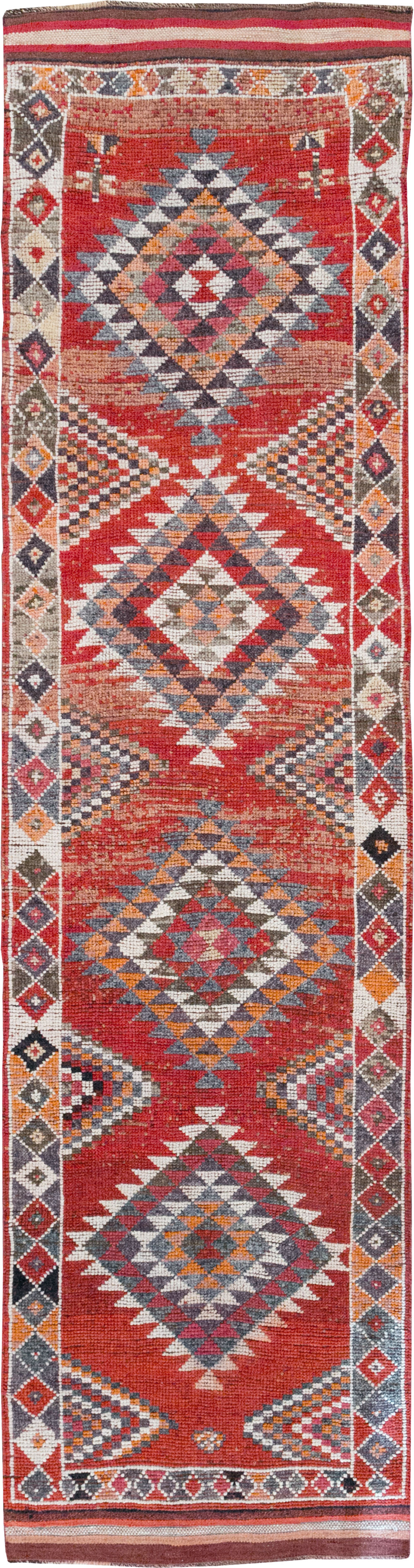 Vintage Turkish Tribal Runner, No.31934 - Gsblank