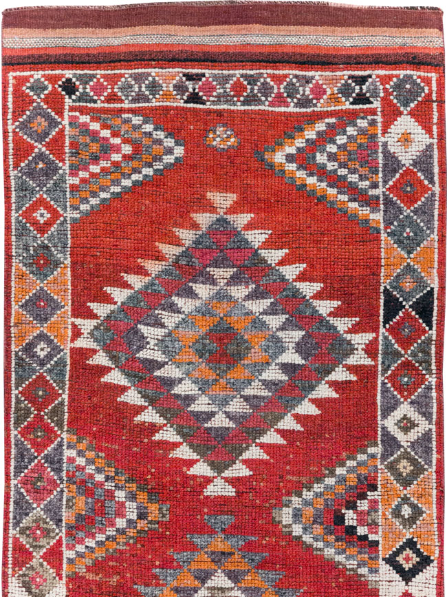 Vintage Turkish Tribal Runner, No.31934 - Gsblank