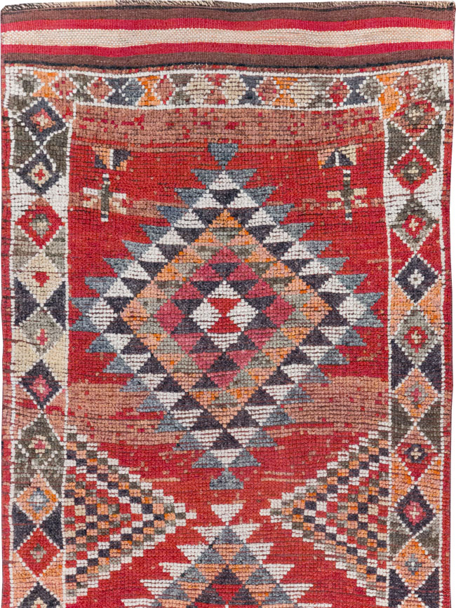 Vintage Turkish Tribal Runner, No.31934 - Gsblank