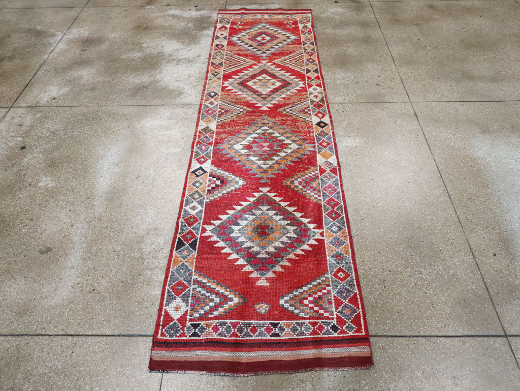 Vintage Turkish Tribal Runner, No.31934 - Gsblank