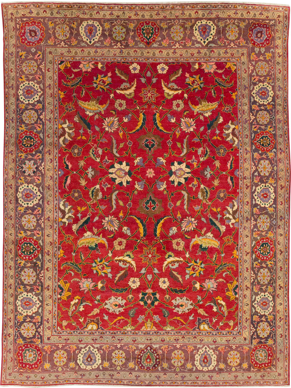 Antique Indian Amritsar Room Size Carpet, No.31935 - Gsblank