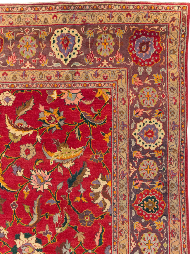 Antique Indian Amritsar Room Size Carpet, No.31935 - Gsblank