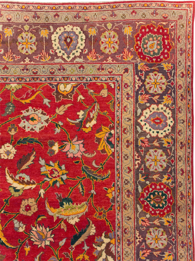 Antique Indian Amritsar Room Size Carpet, No.31935 - Gsblank