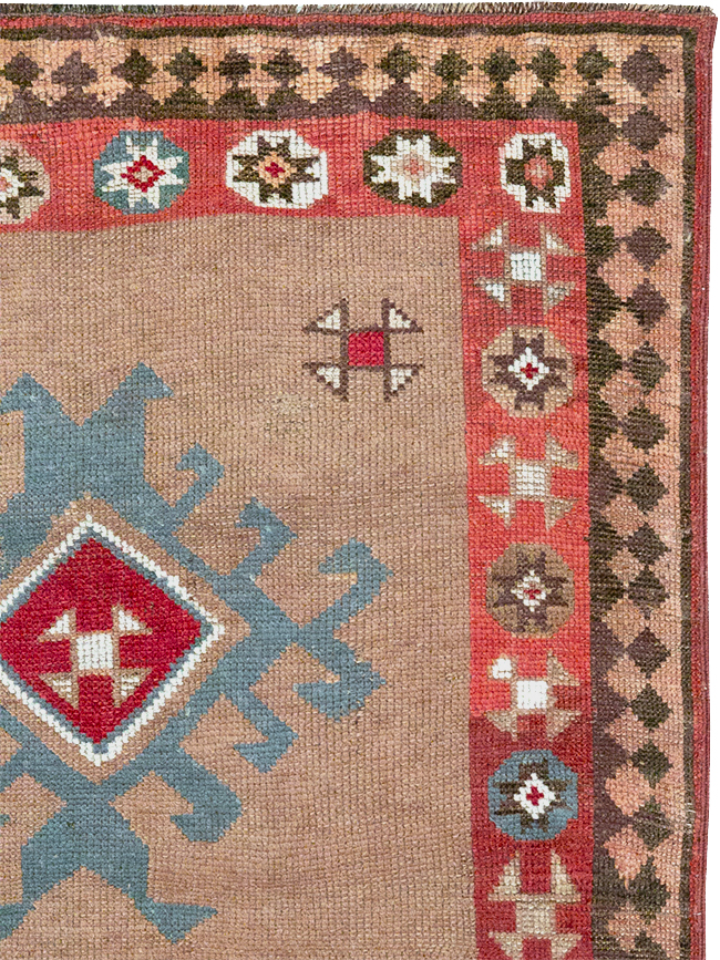 Antique Persian Camel Hair Serab Runner, No.31940 - Gsblank
