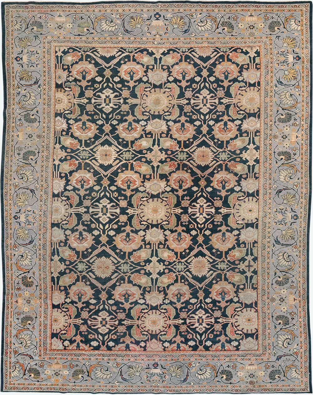 Antique Persian Mahal Room Size Carpet, No.31942 - Gsblank