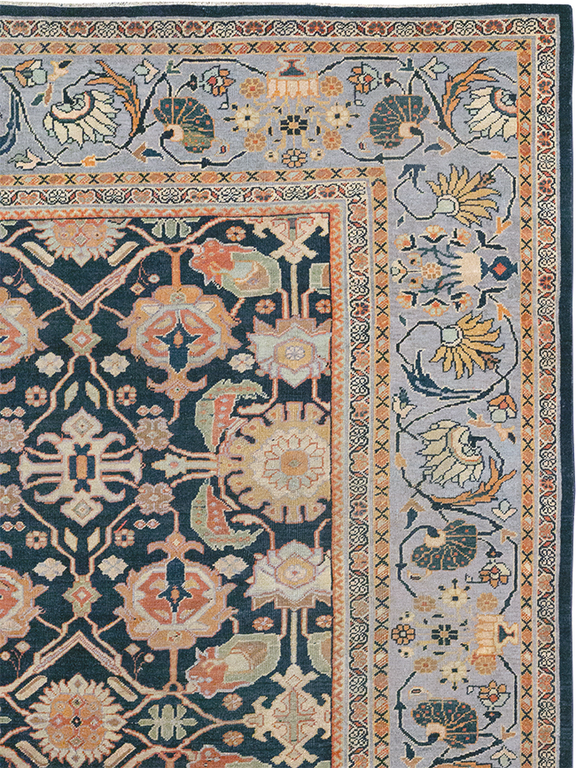 Antique Persian Mahal Room Size Carpet, No.31942 - Gsblank