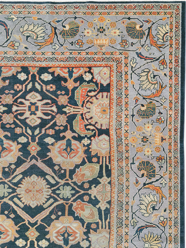 Antique Persian Mahal Room Size Carpet, No.31942 - Gsblank