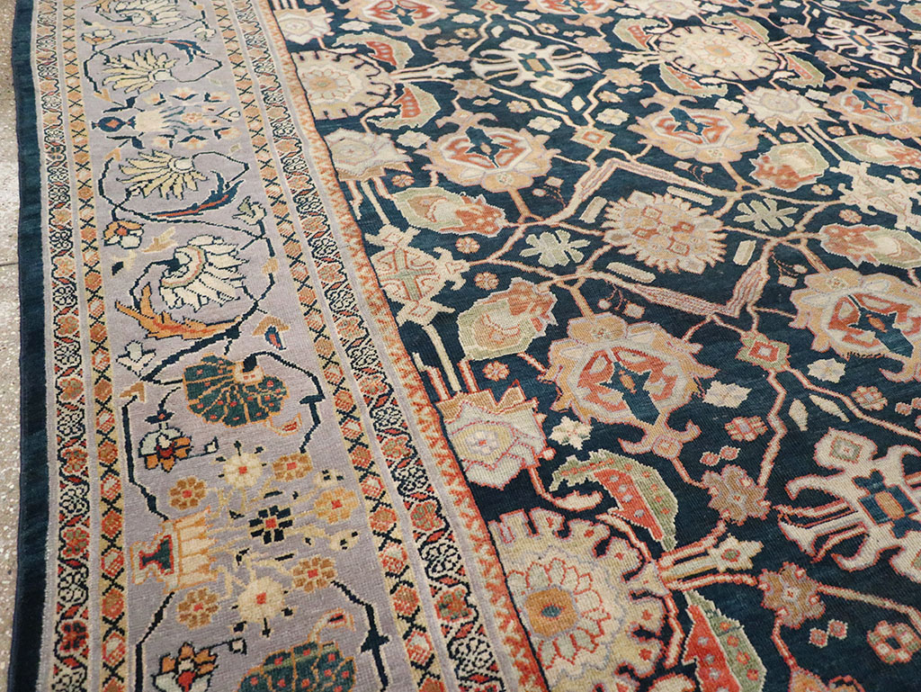 Antique Persian Mahal Room Size Carpet, No.31942 - Gsblank