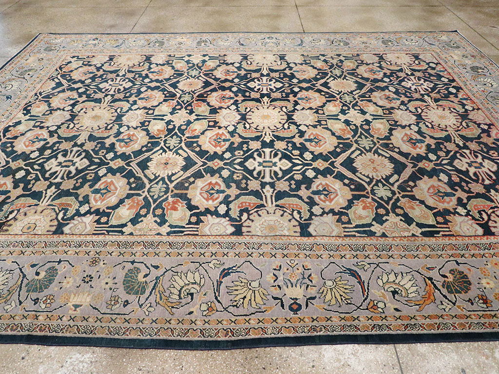 Antique Persian Mahal Room Size Carpet, No.31942 - Gsblank