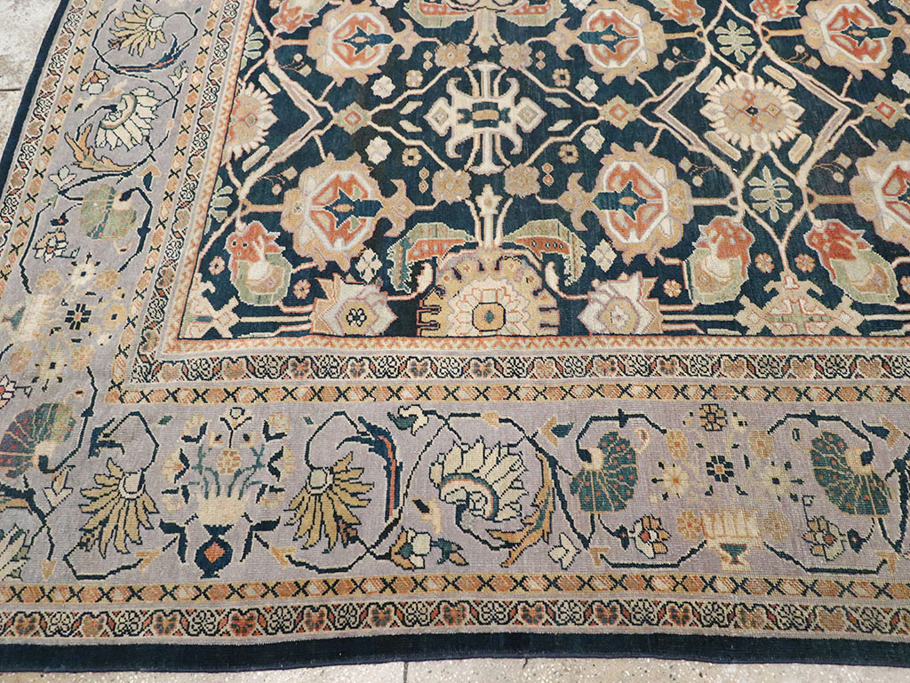 Antique Persian Mahal Room Size Carpet, No.31942 - Gsblank