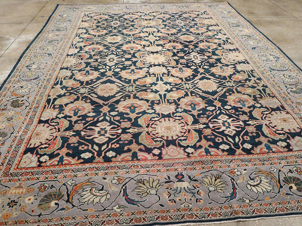 Antique Persian Mahal Room Size Carpet, No.31942 - Gsblank