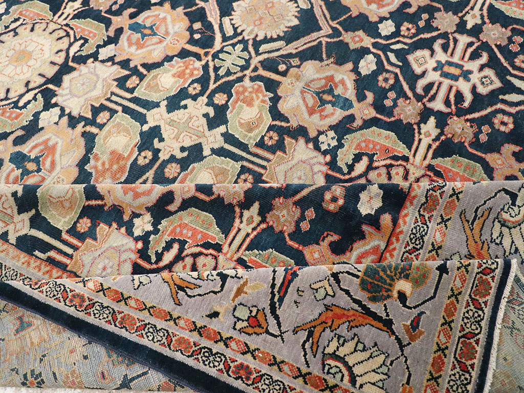 Antique Persian Mahal Room Size Carpet, No.31942 - Gsblank