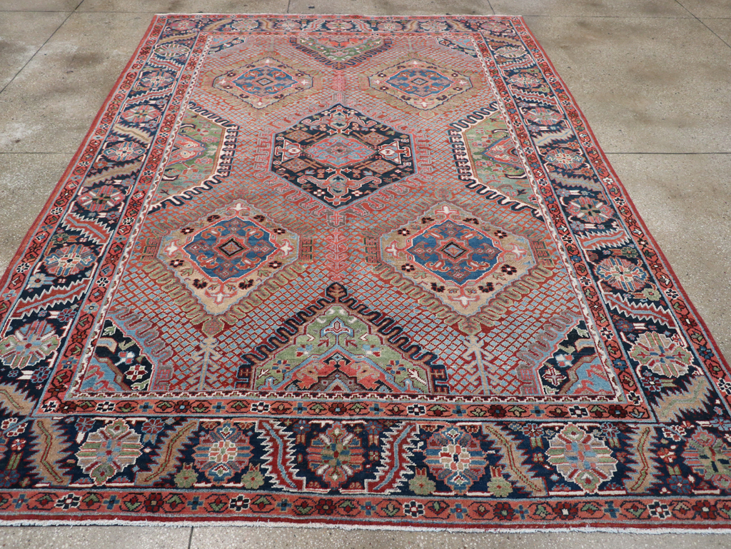 Antique Persian Heriz Carpet, No.31944 - Gsblank