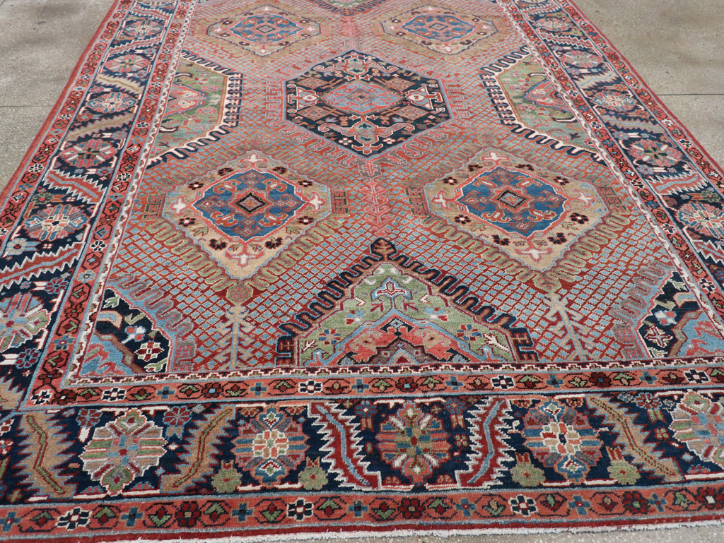 Antique Persian Heriz Carpet, No.31944 - Gsblank