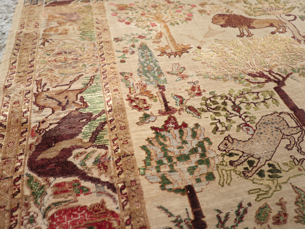Antique Pictorial Kayseri Rug, No.31951 - Gsblank
