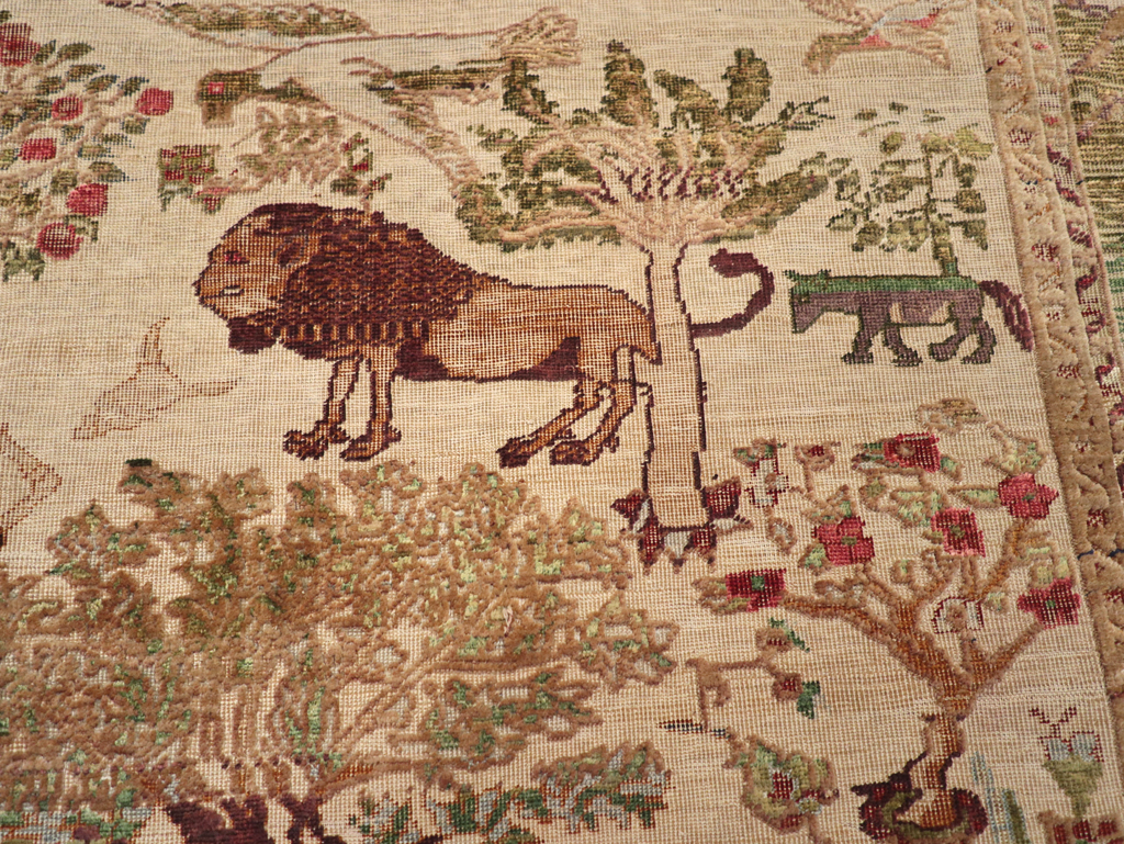 Antique Pictorial Kayseri Rug, No.31951 - Gsblank