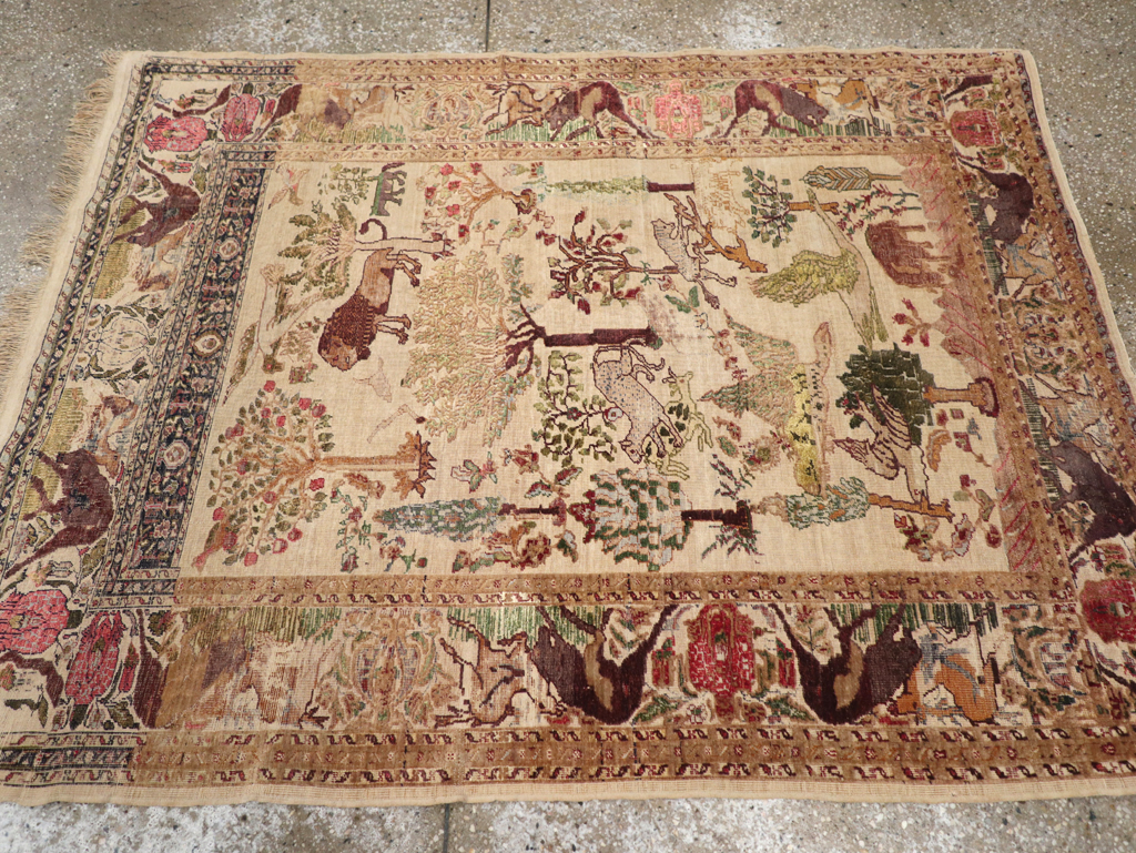 Antique Pictorial Kayseri Rug, No.31951 - Gsblank